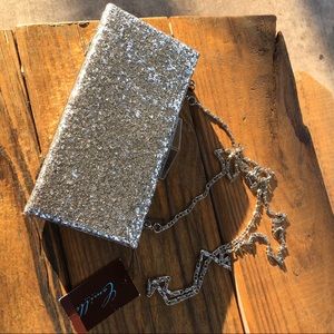 Party silver clutch